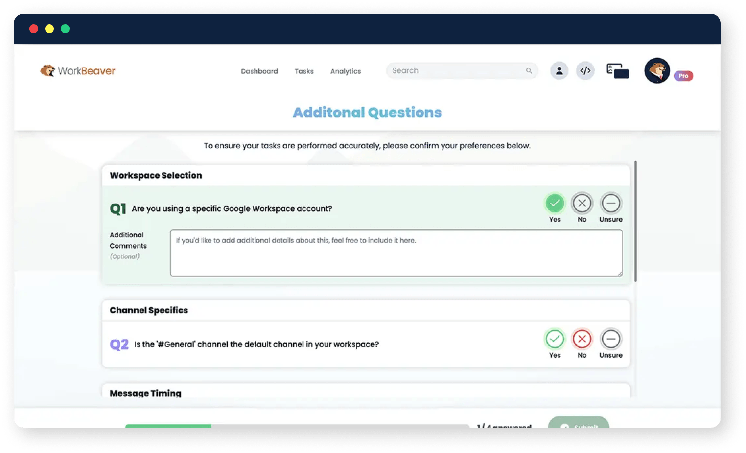 Answer quick follow-up questions