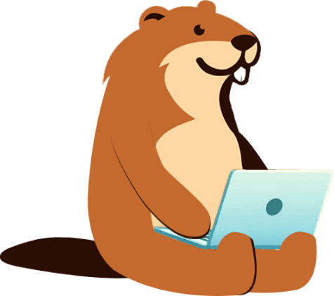 WorkBeaver beaver sitting