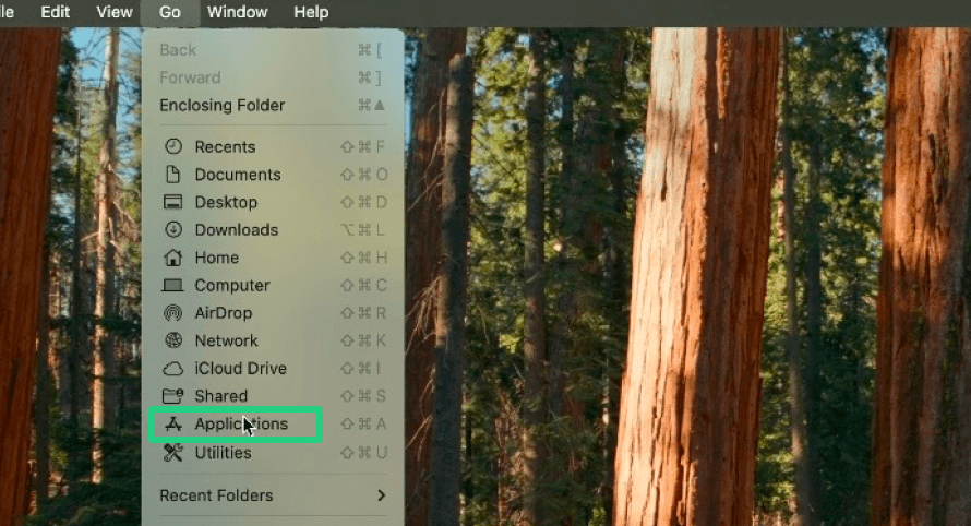 Go to Applications or search in Finder
