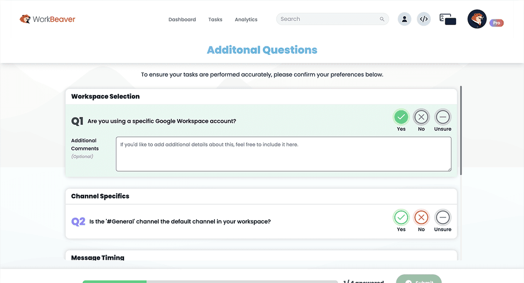 Answer quick follow-up questions