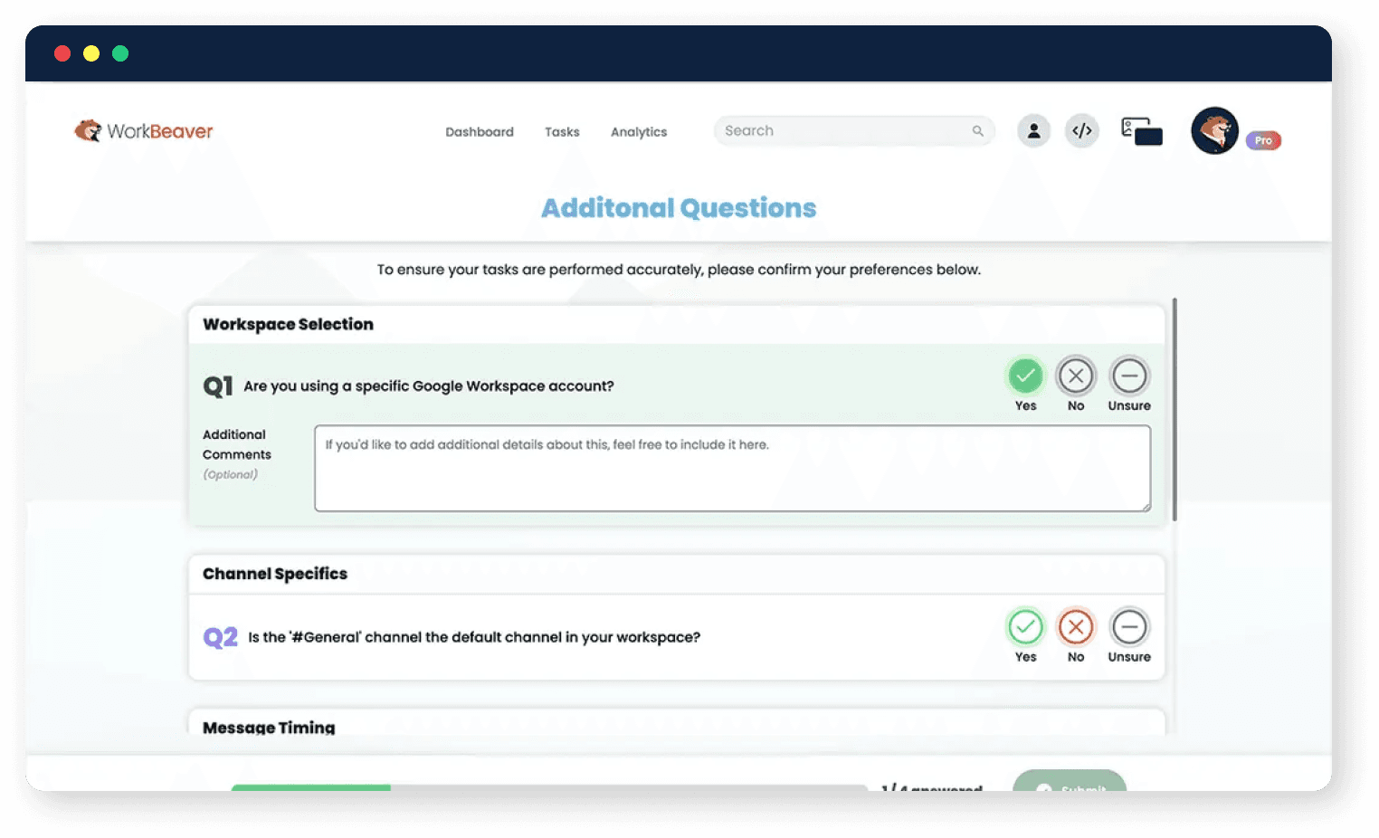 Answer quick follow-up questions