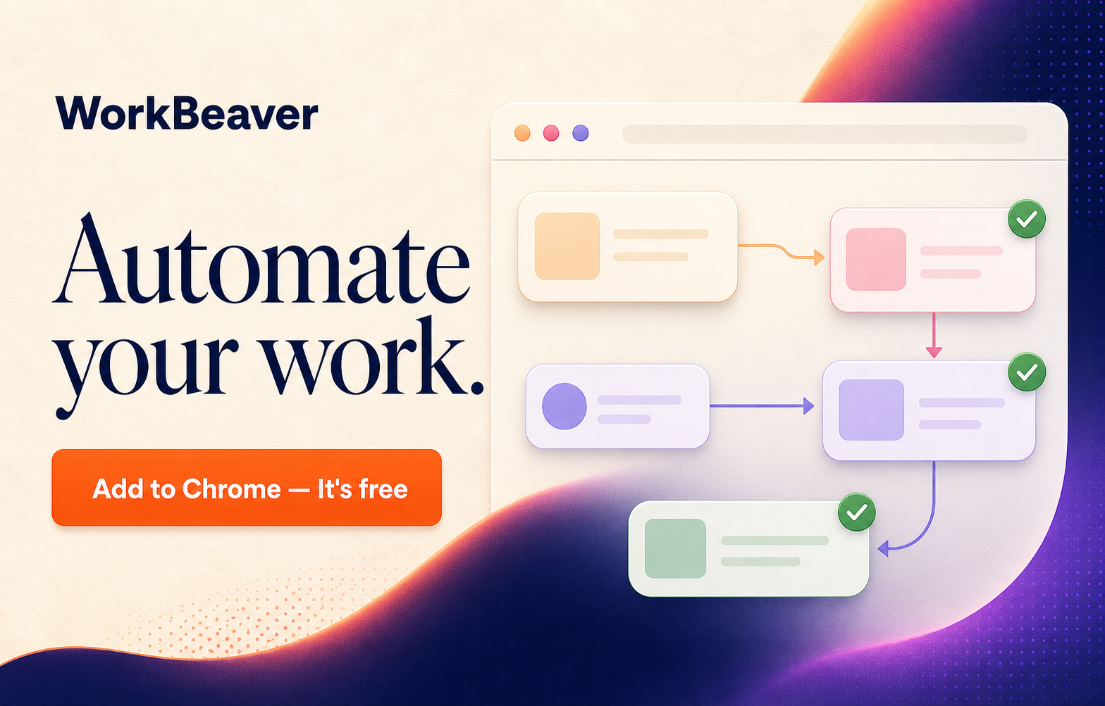 Workbeaver landing page preview