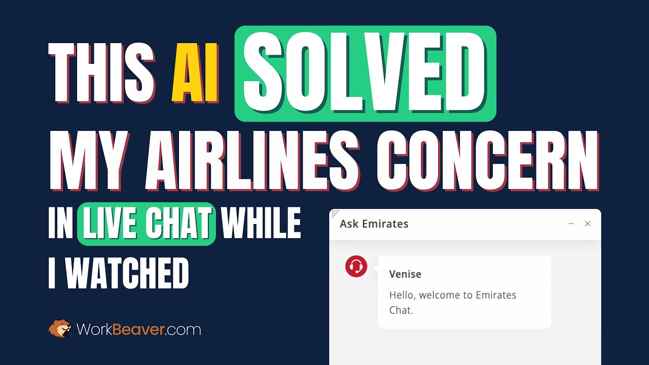 This AI Solved My Airlines Concern in the Live Chat as I watched